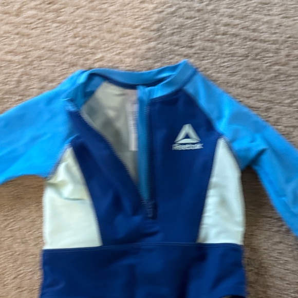 Reebok Girls Blue and White Swimsuit - Picture 4 of 6